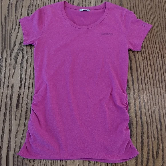 Bench Soft Magenta Ruched Logo Tee - Picture 2 of 7
